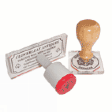 acrylic rubber stamp